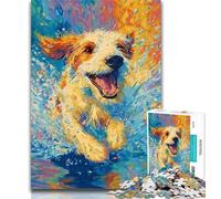 Puzzles pour Adultes 1000 pièces, Puzzles de Chiens Qui courent pour Adolescents, Jeu Stimulant, idéal comme Cadeau pour Toute la Famille 50x75cm