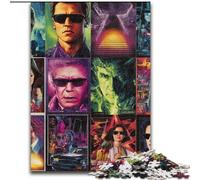 Puzzles pour Adultes 1000 pièces Puzzles de Collage d'affiches de Films pour Adultes 50x75cm Idéal pour Le Plaisir en Famille, la détente et Les Cadeaux de Vacances