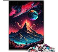 Puzzles pour Adultes 1000 pièces Puzzles de Sommets de Montagnes mystiques pour Adultes Taille 38x26cm Décoration d'intérieur Jeu de réflexion pour Adolescents et Interaction familiale