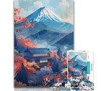 Puzzles pour Adultes 1000 pièces Puzzles de Temple Japonais pour Adolescents, Jeu Stimulant, idéal comme Cadeau pour Toute la Famille 50x75cm