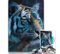 Puzzles pour Adultes 1000 pièces, Puzzles de Tigres fantastiques Difficiles pour Adultes, Jouets de Jeu, Chaque pièce est Unique - Jeu Familial Stimulant et Amusant (Taille 38x26cm)