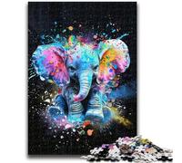 Puzzles pour Adultes 1000 pièces, Puzzles Difficiles et colorés pour bébés éléphants, pour Adolescents, adaptés à la décoration de Bureau pour Les Enfants de 14 Ans et Plus (75x50cm)