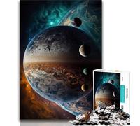 Puzzles pour Adultes 1000 pièces Puzzles Difficiles sur Le thème des Loups exoplanètes Jeu éducatif Familial idéal pour la décoration de Bureau 38x26cm