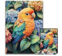 Puzzles pour Adultes 1000 pièces Puzzles en Bois Bébé Perroquet Jouet éducatif pour Adolescents, Décoration de Bureau à Domicile 50x75cm