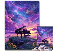 Puzzles pour Adultes 1000 pièces Puzzles en Bois Dream Piano Jeux éducatifs, pour renforcer l'amour Entre Couples à partir de 14 Ans 50x75cm