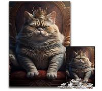 Puzzles pour Adultes, 1000 pièces, Puzzles en Bois King Cat, Jeu Familial interactif, décoration d'intérieur à Faire soi-même, défi cérébral, Cadeau 50x75cm/19,68x29,52 Pouces