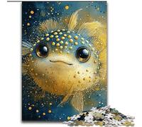 Puzzles pour Adultes, 1000 pièces, Puzzles en Bois Poisson-Globe pour Adultes 26x38cm, activité familiale, Casse-tête, décoration intérieure, Cadeau de Noël