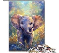 Puzzles pour Adultes, 1000 pièces, Puzzles en Bois pour bébés éléphants, 50x75cm, Casse-tête et décoration d'intérieur, pour Les fêtes