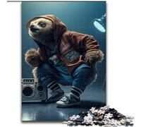 Puzzles pour Adultes, 1000 pièces, Puzzles en Bois représentant Un Danseur Paresseux, pour Noël, Halloween, Pâques et Le Nouvel an(50x75cm)