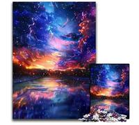 Puzzles pour Adultes 1000 pièces Puzzles en Carton Sunset Design Complexe pour Adolescents, décoration DIY et Divertissement Stimulant pour Le Cerveau 26x38cm