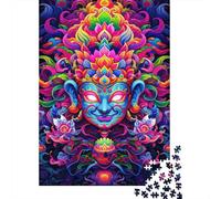 Puzzles pour Adultes 1000 pièces, Puzzles en Papier colorés, Bouddha, Jeux de Puzzle durables, Cadeaux d'halloween, 1000 pièces (38 x 26 cm)