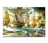 Puzzles pour adultes 1000 pièces | Puzzles époustouflants 1000 pièces pour adultes Bataille navale ancienne | Puzzles de 1000 pièces difficiles, découpés de manière experte pour adultes 26x38cm