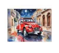 Puzzles pour Adultes 1000 Pièces Puzzles，Était Une Voiture étudiante Populaire，Jeu De Puzzle 1000 Pièces（75x50cm）-AC22