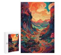 Puzzles pour adultes 1000 pièces Puzzles Forêt Whimsical Sunset - 1 puzzle pour adultes Jeu de sport de réflexion Analyse et logique Cadeaux d'anniversaire et cadeaux uniques 1000 pièces