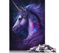 Puzzles pour Adultes 1000 pièces Puzzles Galaxy Unicorn pour Adultes Jeu de Puzzle Familial Cadeaux d'anniversaire Puzzle Jeux Occasionnels 1000 pièces (75 x 50 cm)