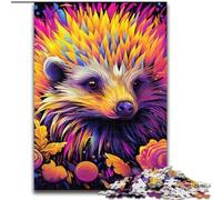 Puzzles pour Adultes, 1000 pièces, Puzzles hérisson colorés pour Adultes, Cadeau de Noël, idéal pour Le Bureau, la Chambre, Le Salon (Taille 50x75cm)