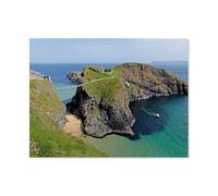 Puzzles pour Adultes, 1000 Pièces Puzzles，Île de Carrick-a-Rede et Pont Suspendu，Jeu De Puzzle Oeuvre pour Adultes Adolescents Jouant À La Maison Divertissement Jouets Décor À La Maison（75x50cm）-AT61
