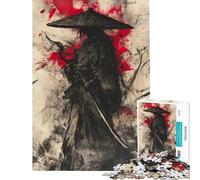 Puzzles pour Adultes 1000 pièces Puzzles Japonais Shogun Samurai Jeu de Construction Défi Difficile Idéal comme Cadeau pour Toute la Famille (Dimensions 50x75cm)