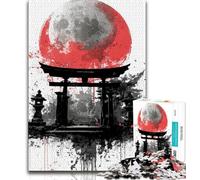 Puzzles pour Adultes 1000 pièces, Puzzles Japonais Torii Gate Difficiles pour Adultes, Jouets de Jeu, Chaque pièce est Unique - Jeu Familial Stimulant et Amusant (Taille 38x26cm)