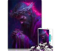 Puzzles pour Adultes 1000 pièces, Puzzles Jésus Difficiles pour Adultes, Jouets de Jeu, Chaque pièce est Unique - Jeu Familial Stimulant et Amusant (Taille 38x26cm)
