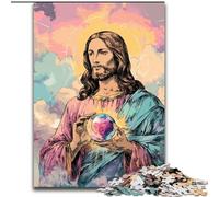Puzzles pour Adultes, 1000 pièces Puzzles Jésus pour Adultes Un pour Noël ou Un Anniversaire (Taille 50x75cm)