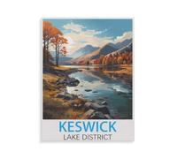 Puzzles pour Adultes 1000 Pièces Puzzles，Keswick Lake District，Jeu De Puzzle 1000 Pièces（50x70cm）-GZ83