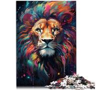 Puzzles pour Adultes 1000 pièces Puzzles Lions défi éducatif coloré 26x38cm est idéal comme Cadeau pour Toute la Famille pour Les Adolescents de 14 Ans et Plus