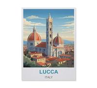 Puzzles pour Adultes 1000 Pièces Puzzles，Lucca Italie，Jeu De Puzzle 1000 Pièces（50x70cm）-ID48