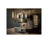 Puzzles pour Adultes 1000 Pièces Puzzles，Machine à café Steam-Punk，Jeu De Puzzle 1000 Pièces（50x70cm）-AO2