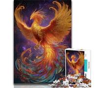 Puzzles pour Adultes 1000 pièces, Puzzles mystérieux du Phénix, Jeux d'activités familiales stimulants, Jouets de Bricolage pour décoration Murale de la Maison, Cadeaux (Taille 75x50cm)