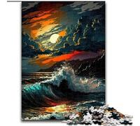 Puzzles pour Adultes, 1000 pièces, Puzzles océan orageux pour Adultes, Taille 26x38cm, Parfaits pour s'amuser en Famille, Jeux de société, Cadeaux de fête d'anniversaire