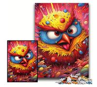 Puzzles pour Adultes 1000 pièces Puzzles Oiseaux colorés Soirée de Jeux en Famille Amusante, œuvre d'art décorative à Faire soi-même Taille 50x75cm