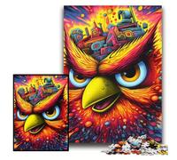 Puzzles pour Adultes 1000 pièces Puzzles Oiseaux colorés Soirée de Jeux en Famille Amusante, œuvre d'art décorative à Faire soi-même Taille 26x38cm