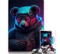 Puzzles pour Adultes 1000 pièces Puzzles Ours Mécanique pour Adultes, Jeu Stimulant pour Est Idéal comme Cadeau pour Toute la Famille (Taille 75x50cm)