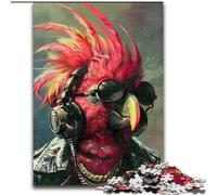 Puzzles pour Adultes 1000 pièces Puzzles Perroquet Rouge en Carton Un Casse-tête Stimulant pour Les Adolescents, Parfait pour la décoration intérieure ou comme Cadeau Taille 38x26CM
