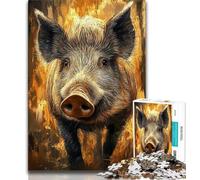 Puzzles pour Adultes 1000 pièces Puzzles Porc-épic Jouets de Jeu stimulants Décoration Murale Cadeaux d'anniversaire et de Noël Uniques 75x50cm