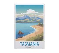 Puzzles pour Adultes, 1000 Pièces Puzzles,Poster de Voyage Vintage Tasmanie Australie,Jeu De Puzzle Oeuvre pour Adultes Adolescents Jouant À La Maison Divertissement Jouets Décor À La Maison-F37