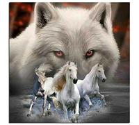 Puzzles pour adultes 1000 pièces Puzzles pour adultes Puzzles 1000 pièces pour adultes Puzzles loup et cheval-1000 pièces (26x38cm)