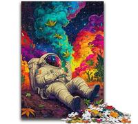 Puzzles pour Adultes 1000 pièces Puzzles psychédéliques Astronautes Jouets éducatifs Jeux Anti-Stress Collection d'artistes, Beaux-Arts 50x75cm
