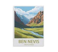 Puzzles pour Adultes 1000 Pièces Puzzles Puzzles，Ben Nevis Highlands，Bricolage Adulte Enfants Puzzles Adultes Jeux Éducatifs pour Enfants Cadeaux Adultes（75x50cm）-HF93