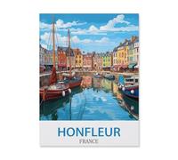 Puzzles pour Adultes 1000 Pièces Puzzles Puzzles，Honfleur France，Bricolage Adulte Enfants Puzzles Adultes Jeux Éducatifs pour Enfants Cadeaux Adultes（50x70cm）-S32