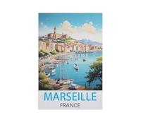 Puzzles pour Adultes 1000 Pièces Puzzles Puzzles,Marseille France,Bricolage Adulte Enfants Puzzles Adultes Jeux Éducatifs pour Enfants Cadeaux Adultes(75x50cm)-FQ68