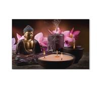 Puzzles pour Adultes 1000 Pièces Puzzles Puzzles,Statue de Bouddha et Bougie,Bricolage Adulte Enfants Puzzles Adultes Jeux Éducatifs pour Enfants Cadeaux Adultes(38x26cm)-H72