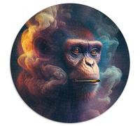 Puzzles pour Adultes 1000 pièces,Puzzles Ronds de la nébuleuse des singes,1000 pièces pour Adultes,Parfaits pour la décoration intérieure,Les Anniversaires,Les Vacances et Les Cadeaux 67,5 x 67,5 cm