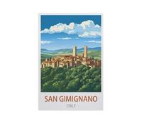 Puzzles pour Adultes, 1000 Pièces Puzzles,San Gimignano, Italie,Jeu De Puzzle Oeuvre pour Adultes Adolescents Jouant À La Maison Divertissement Jouets Décor À La Maison(75x50cm)-FX53