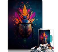 Puzzles pour Adultes 1000 pièces Puzzles Scarabée Jeu Stimulant Jouets Décoration Murale Cadeaux d'anniversaire et de Noël Uniques 38x26cm