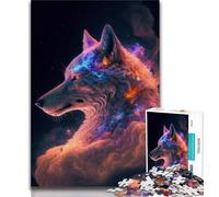 Puzzles pour Adultes 1000 pièces Puzzles Space Fox pour Adultes, Jeux éducatifs Décoration de la Maison Convient pour la décoration de Bureau (Taille 75x50cm)