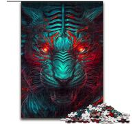 Puzzles pour Adultes, 1000 pièces, Puzzles Tigre Monstre Bleu pour Adultes, Taille 50x75cm, pour Adolescents et Famille - Jeu de réflexion à Faire soi-même, Cadeau