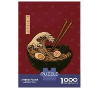 Puzzles pour Adultes 1000 Pièces Ramen Wave Art Puzzles pour Adultes pour S'amuser en Famille Activités Amusantes À La Maison Cadeaux pour Les Amis Et La Famille 70x50cm/1000pcs