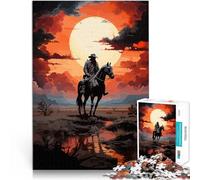 Puzzles pour Adultes 1000 pièces Red Dead Redemption Koboi Compétition de Vitesse Manuelle Excellent Cadeau pour Les Jeux 38x26cm
